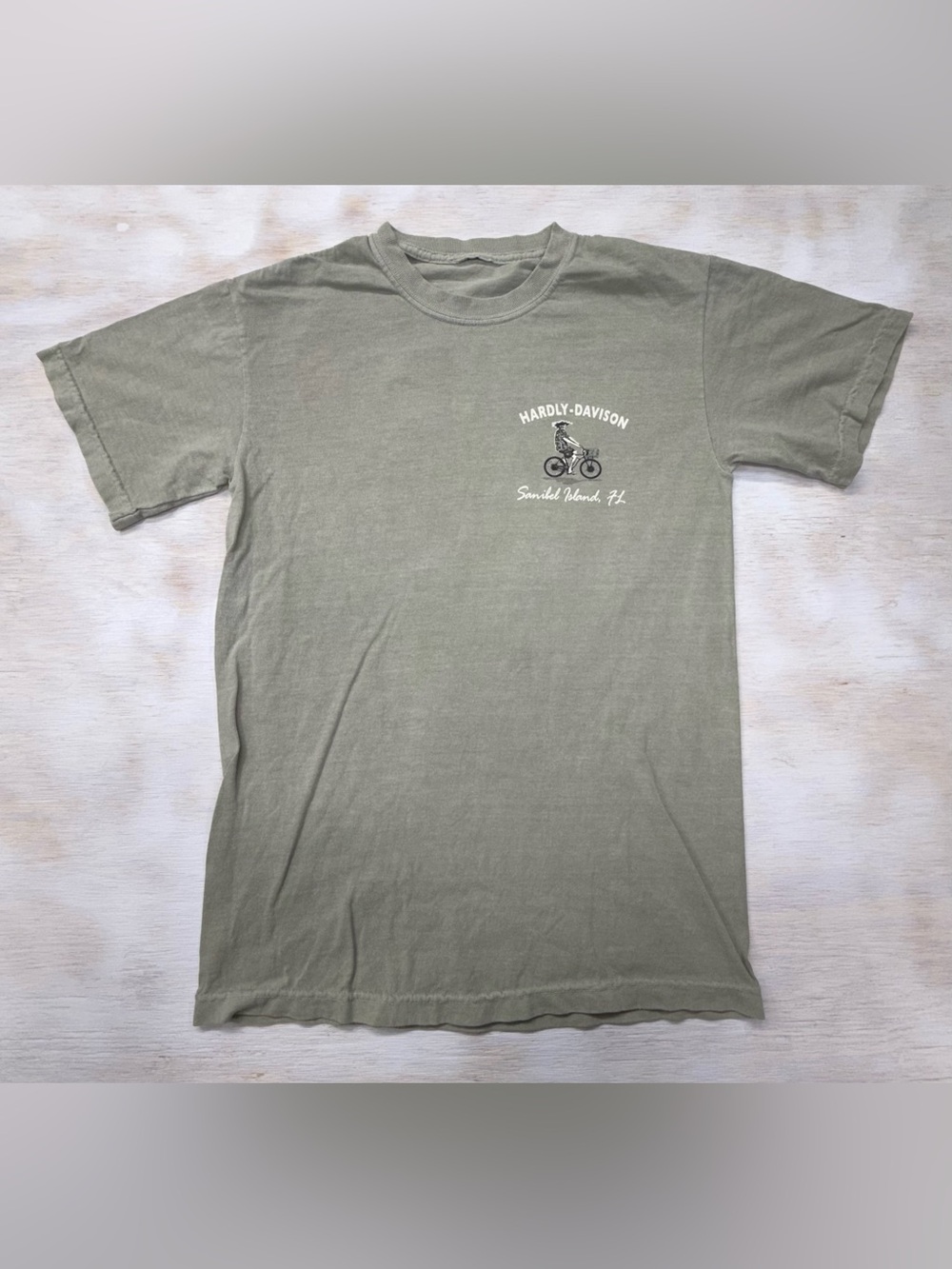 Harley-Davidson Beach Bum Women’s Small Short Sleeve T-Shirt in Olive Green